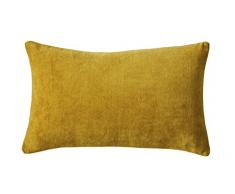 Blanc des Vosges Pacha Housse et coussin Velour de coton Cuivre 30 x 50 cm