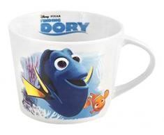 Home Dory Jumbo Tasse en Porcelaine, 400Â ML, Blanc/Bleu, 11Â x 8Â x 10Â cm
