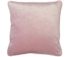 Dutch Decor Coussin Fluweel 45x45 cm Rose - Coussins Déco - Oreiller Décoratif - Déhoussable - Zippé