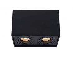 Lucide 22953/02/30 Spot plafond, Aluminium, 100 W, Noir