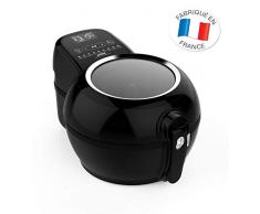 Seb Actifry Genius XL 2 en 1 Friteuse sans Huile Deux Zones de Cuisson 99% de matière Grasse en Moins 9 Menus Intelligents Cuisine saine Cuve Amovible 6 personnes 1, 7 kg Noir