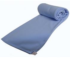 Couverture polaire thermotec 600 grs- Confort maximum - 100% polyester - OURSON - Bleuet B1 - 220 x 240