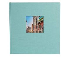 Goldbuch Trend Album Photo 60Â Pages avec feuillets Cristal 25Â x 25Â cm, Aqua, 30x31 cm