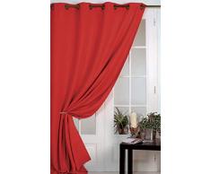 HomeMaison HM6985063404 Rideau 100 % Occultant Vu sur D & Co Rouge