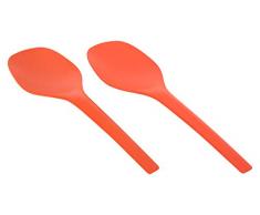 BIOBU by EKOBO 36325 Gusto Duo Couverts à Salade 27 x 7,7 x 1 cm Persimmon