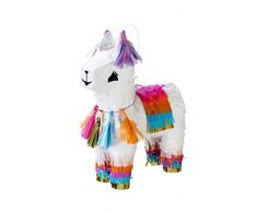Talking Tables PINATA-LLAMA-S Boho Pom Chandelier, Papier, Multicolores, 18 x 8 x 28 cm