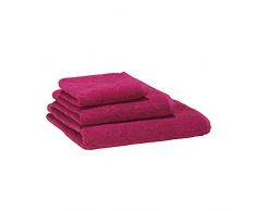 Villeroy Boch Moroccan Serviette de Bain en Coton Rose Vif 67 x 100 cm