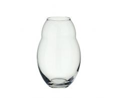 Villeroy & Boch Jolie claire Vase, Décoration de Table en verre en cristal, 20 cm, Dans Emballage Cadeau Gris de haute qualité, Porcelaine, Blanc, 10 x 10 x 20 cm