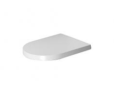 Duravit 0020190000 Abattant WC Starck by mE absenkautomat Compact avec charniÃ¨res en Acier Inoxydable Blanc