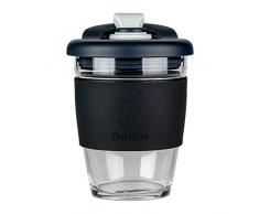 DrinkPod RGC-340/BK Tasse Ã cafÃ© rÃ©utilisable en verre sans BPA â NIGHT, NOIR, 340 ML / 12 oz