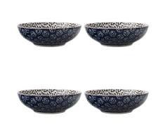 Maxwell Williams Boho Bols, Porcelaine, bleu, 18 cm