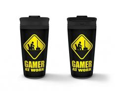 Gamer At Work MTM25262 Mug de Voyage en métal 15oz / 425ml-Gamer at Work