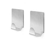 Compactor Kitchen RAN7844 Lot de 2 Crochets AimantÃ©s, Acier Inoxydable, Argent, 4 x 3 x 6,2 cm