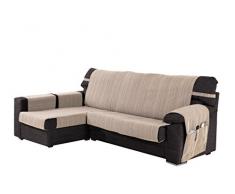 Martina Home Ribera Couvre Chaise Longue, Bras Gauche 32x280x8 cm Ecru