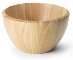 Continenta Saladier en Bois dhévéa, Bois Bol, Bol en Bois, Bol de Fruits Dimensionsâ¯: à 30 x 18 CM