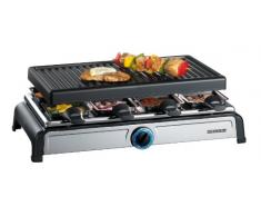Severin 2617 Raclette Grill 1100W 8 parts Noir Chrome