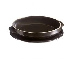 Emile Henry EH793699 0 Set Tarte tatin Couleur Fusain, Céramique, Charbon, 33x28x5,2 cm