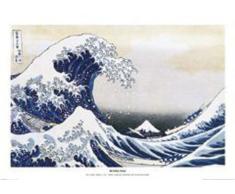 1art1 Empire Poster de Katsushika Hokusai La Grande Vague de Kanagawa + Accessoires Pas de Cadre