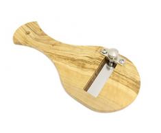 Paderno World Cuisine Trancheuse à truffes Olivewood Droite marron