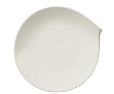 Villeroy & Boch Flow Petite assiette plate, 26 x 24 cm, Porcelaine Premium, Blanc