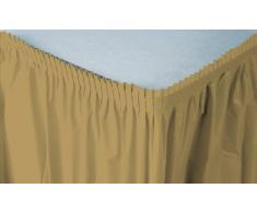 Creative Conversion de Jupe de Table en Plastique, 14-Feet, Scintillant Doré