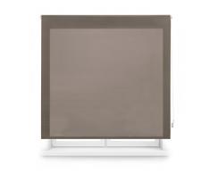 Blindecor Ara Store Enrouleur Translucide Uni, Marron, 100X175 cm