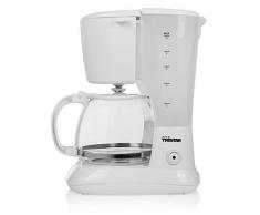 Tristar CM-1252 CM-1252 Cafetera Cafetière électrique CM-1252-Volume : 1,25 Litre-Système Anti-Goutte-Verseuse en Verre-Blanc