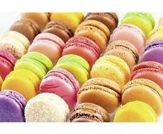 Papier Peint dÃ©co poster PARFUM DE MACARON 3 x 2,70 m | DÃ©co et photo murale XXL QualitÃ© HD Scenolia