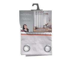 douceur dintérieur rideau a oeillets 140x260 cm polyester ikaplume