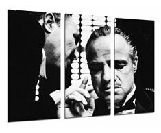 Poster photo cinéma antique vintage, blanc et noir, le parrain Dimensions totales : 97 x 62 cm XXL