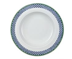 Villeroy & Boch Switch 3 Castell Assiette creuse, 23 cm, Porcelaine, Blanc/Bleu/Vert