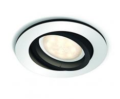Philips Hue Luminaire tÃ©lÃ©commandÃ© Spot encastrÃ© MILLISKIN Rond Chrome - Fonctionne avec Alexa