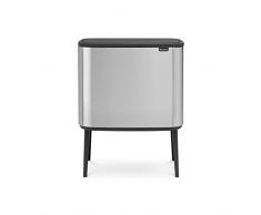 Brabantia - 315848 - Poubelle Bo Touch Bin, 36 litres, Acier mat antitraces de doigts