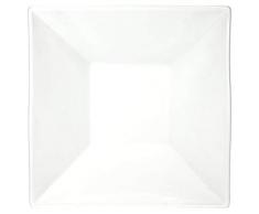 COSY & TRENDY HB0579 Saladier en Porcelaine NAPOLI-Blanc-24X24XH9.2CM