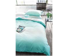 Designers Guild - Saraille Drap Housse Satin de Coton Aqua 90 x 190 cm