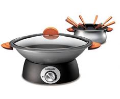 Lagrange 349006 Wok & fondue Classic Poignées bois 2 en 1