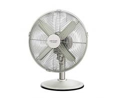 Cecotec Ventilateur de Table ForceSilence 570 SteelDesk. 4 Pales, Oscillant , 3 Vitesses, Moteur en Cuivre, Finition MÃ©tallique, 45 W.