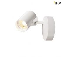 SLV Helia Lampe de Mur et de plafond, aluminium, blanc, Single