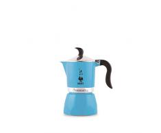 Bialetti 4632 Machine Ã Expresso pour 3 Tasses, Aluminium, Bleu Clair, 30 x 20 x 15 cm