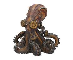 Nemesis Now Octo-Steam Figurine de Pieuvre de Style Steampunk de Couleur Bronze - 19Â cm