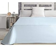 Maison en Tissu Couvre-lit pour lit de 135, Polyester, Bleu, Mariage, 42Â x 34Â x 9Â cm