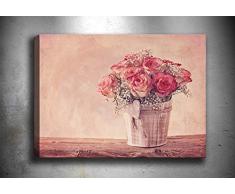 Bonamaison Peinture sur toile, multicolore, 50 x 70 cm - Conçu et fabriqué en Turquie