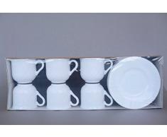Bormioli Rocco 6181561 conf. 6 Tasses à Thé avec assiette opale ebro CL25 ameublement Table