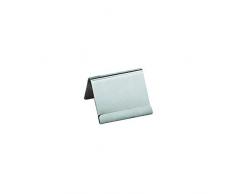 Garcia de pou Chevalets Pour Ãtiquettes De Table 6 Cm Argente Inox - 25 unités
