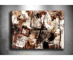 Bonamaison Peinture sur toile, multicolore, 50 x 70 cm - Conçu et fabriqué en Turquie