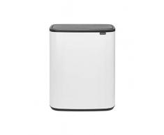 Brabantia - 221408 - Poubelle Bo Touch Bin, 2 x 30L , White