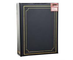 Arpan Plain Bleu Doublure en Timbre dor Album Photo avec 200 Photos pour 6x4 -no memo