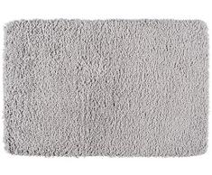 WENKO 23076100 Tapis de bain Belize, Gris clair, Polyester, 60 x 90 x 3 cm