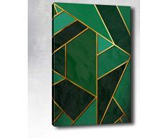 Bonamaison Peinture sur toile, multicolore, 70 x 100 cm - Conçu et fabriqué en Turquie