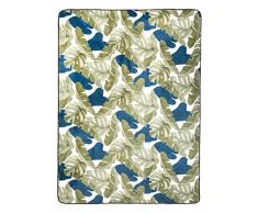 AmazonBasics Tapis imprimÃ© en mousse Motif feuillage 160 x 220Â cm